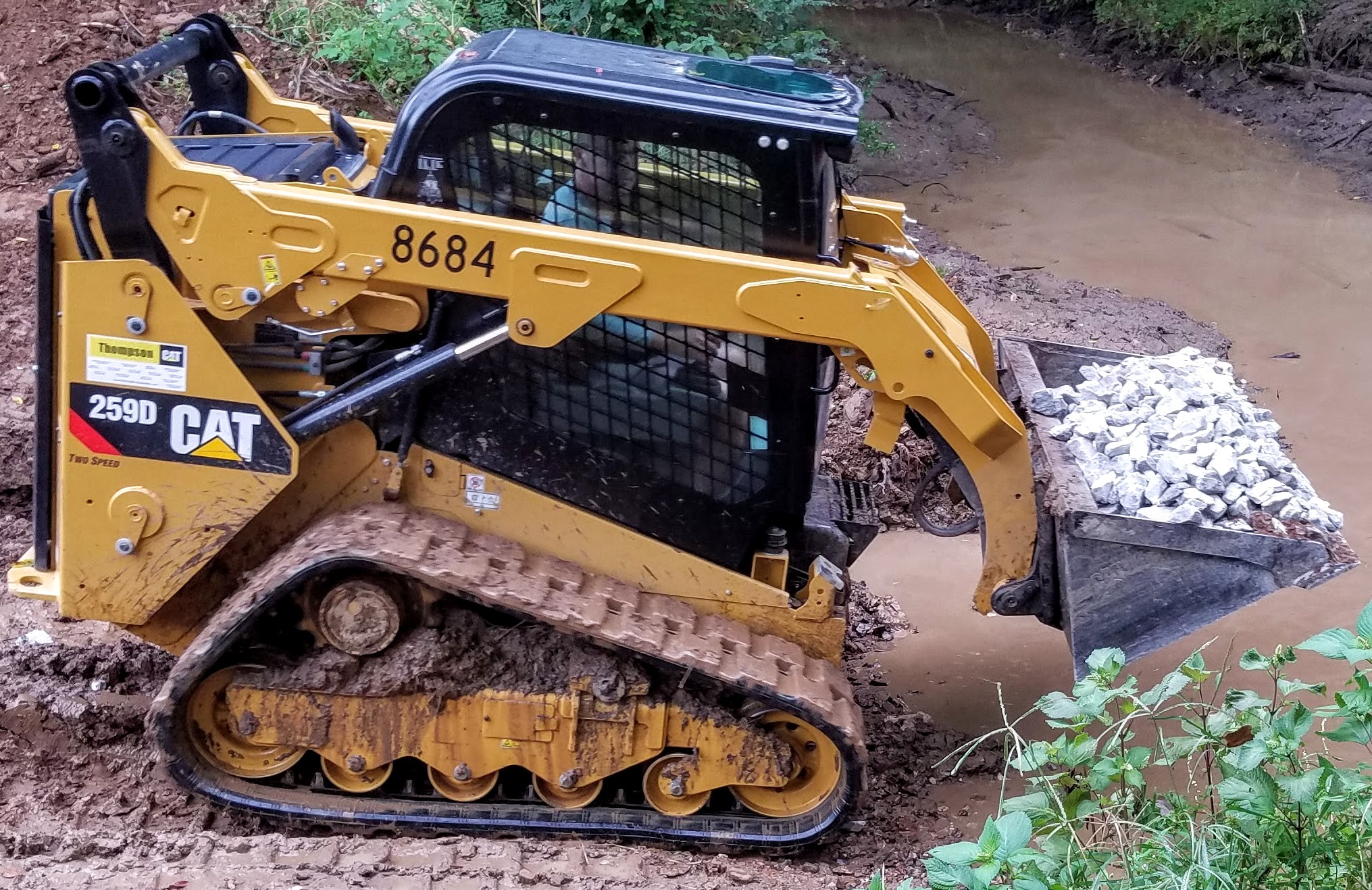Benefits to adding a rock swale to wet areas